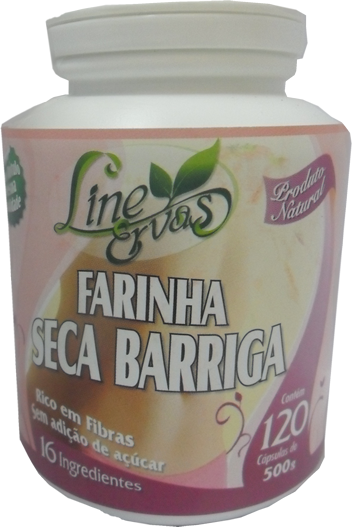 Farinha Seca Barriga 120 Cápsulas 650mg
